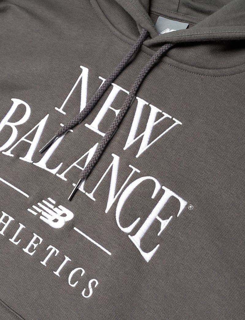 New Balance - Linear Heritage Fleece Hoodie - oberteile - faded black - 2