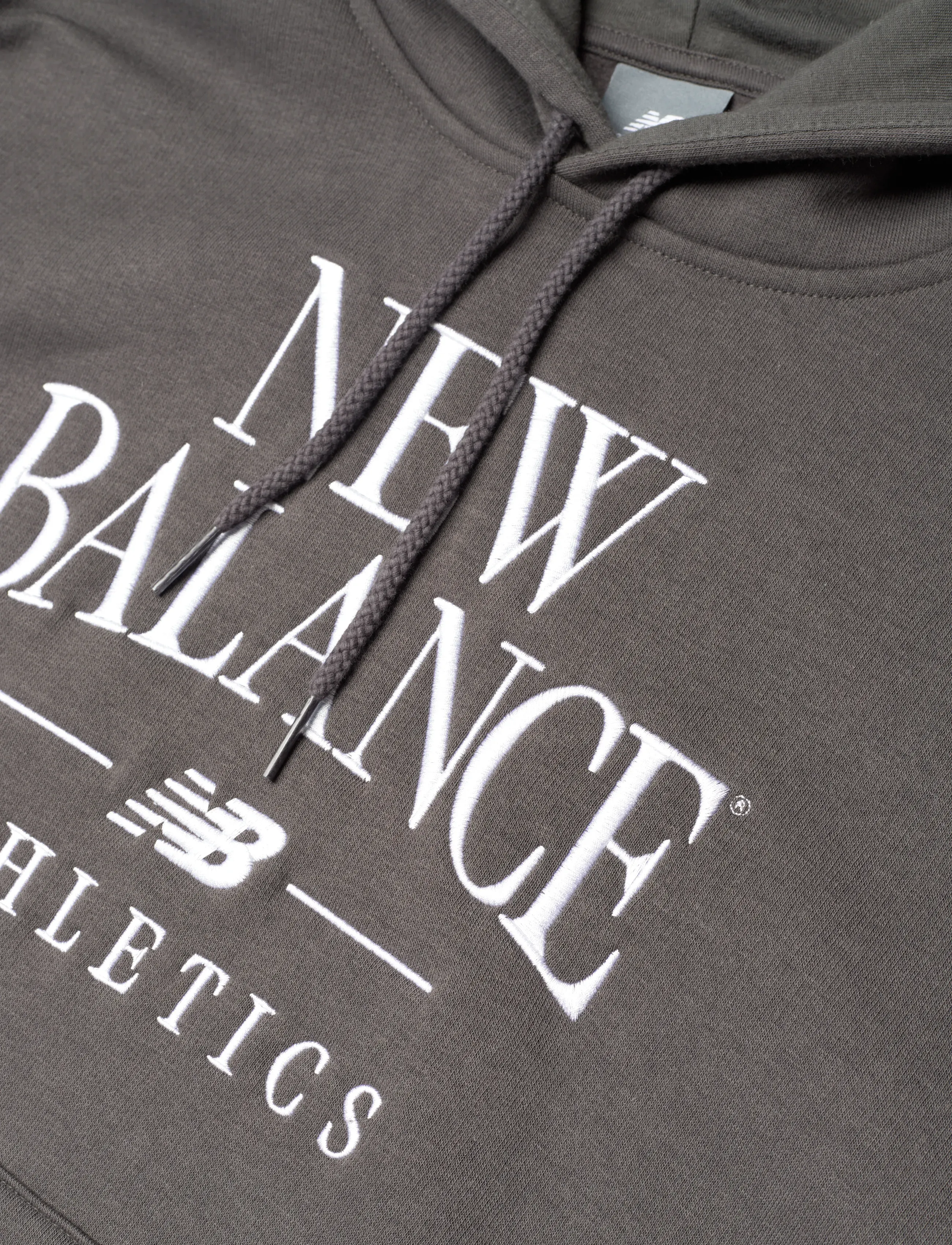 New Balance - Linear Heritage Fleece Hoodie - overdele - faded black - 2