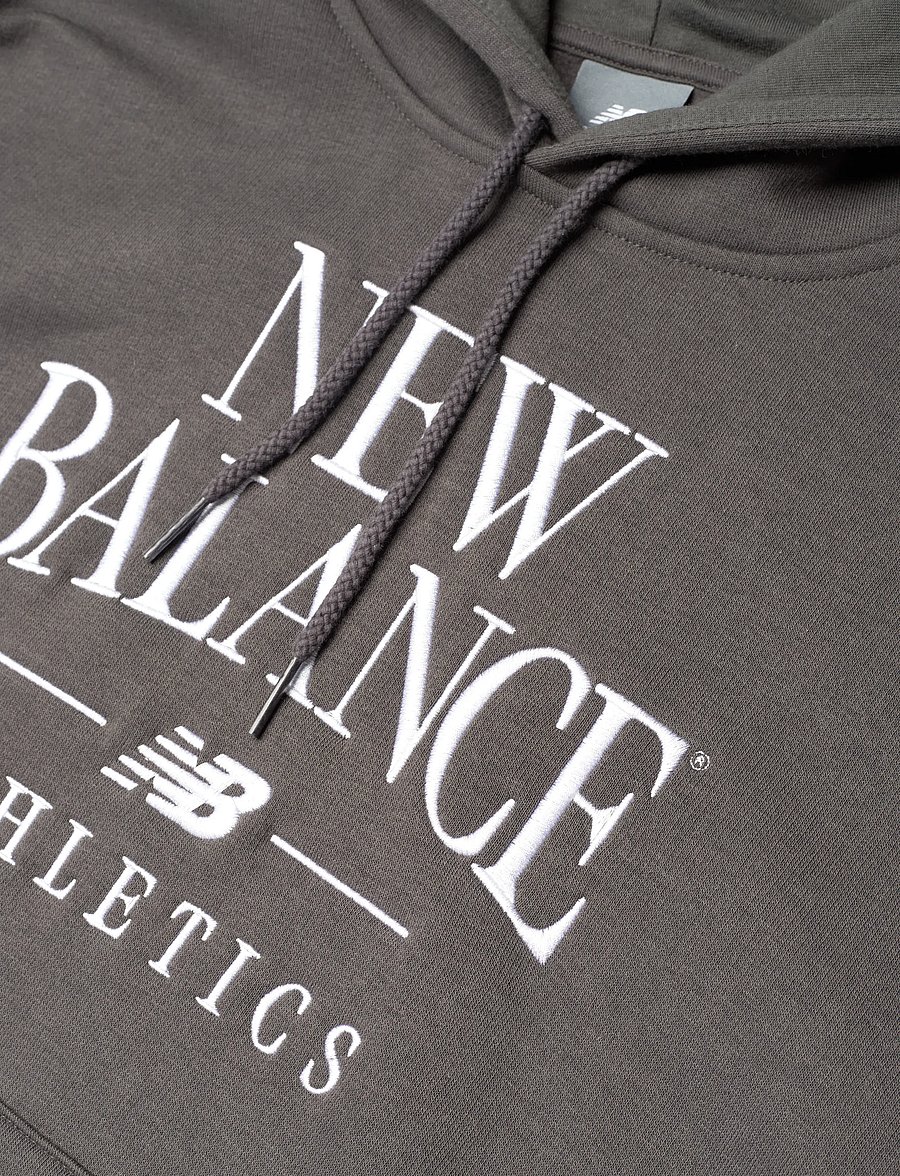 New Balance - Linear Heritage Fleece Hoodie - overdele - faded black - 2