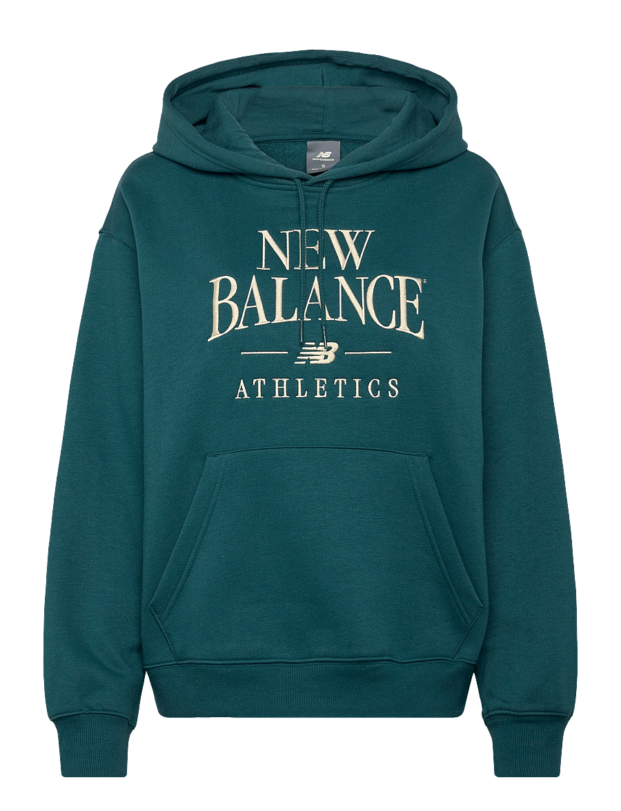 New Balance - Linear Heritage Fleece Hoodie - overdele - medusa green - 0