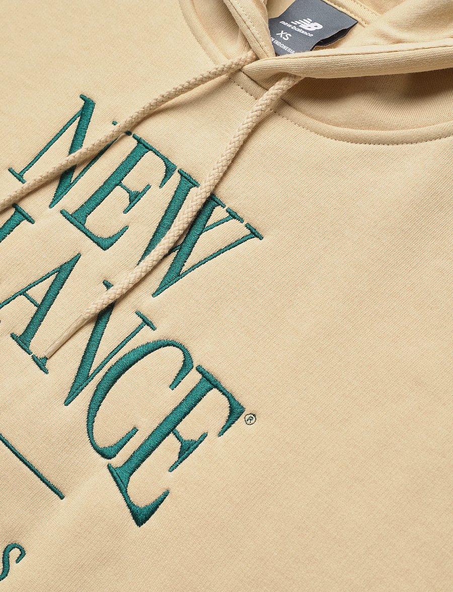 New Balance - Linear Heritage Fleece Hoodie - sweatshirts - toasted sesame - 2