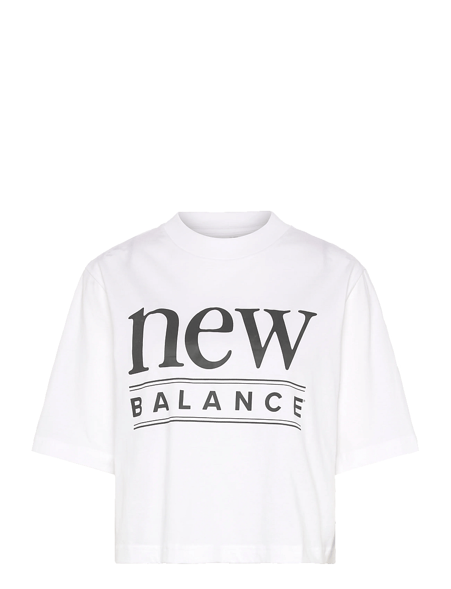 New Balance - Reimagined Relaxed T-Shirt - crop-tops - white - 0