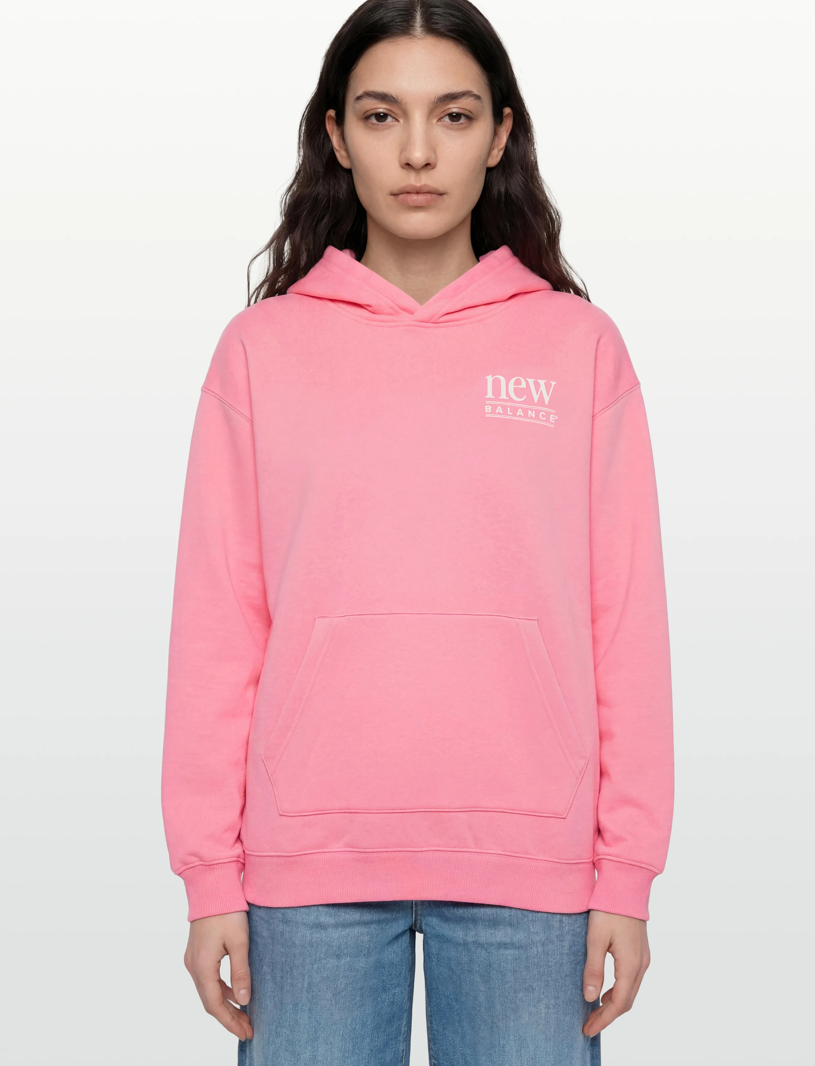New Balance - Reimagined Fleece Long Length Hoodie - sweats et sweats à capuche - double bubble - 3
