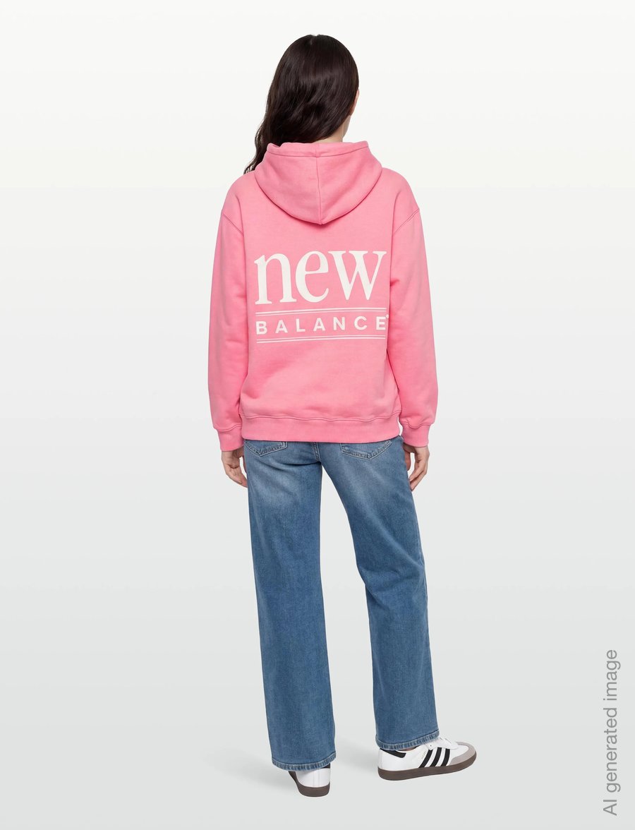 New Balance - Reimagined Fleece Long Length Hoodie - kapuutsiga dressipluusid - double bubble - 4