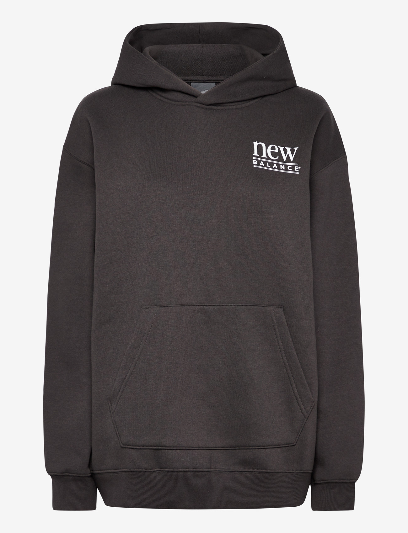 New Balance - Reimagined Fleece Long Length Hoodie - tops - faded black - 0