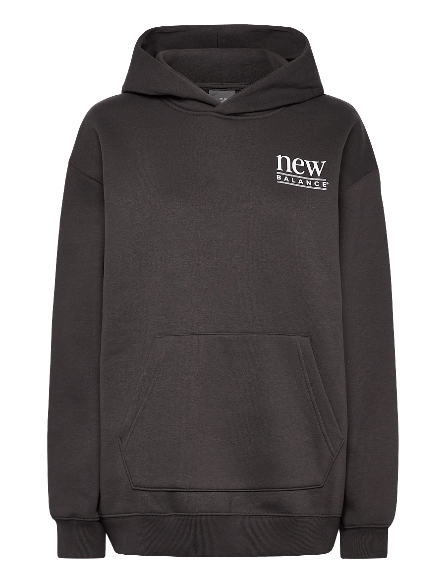 New Balance - Reimagined Fleece Long Length Hoodie - kapuutsiga dressipluusid - faded black - 1