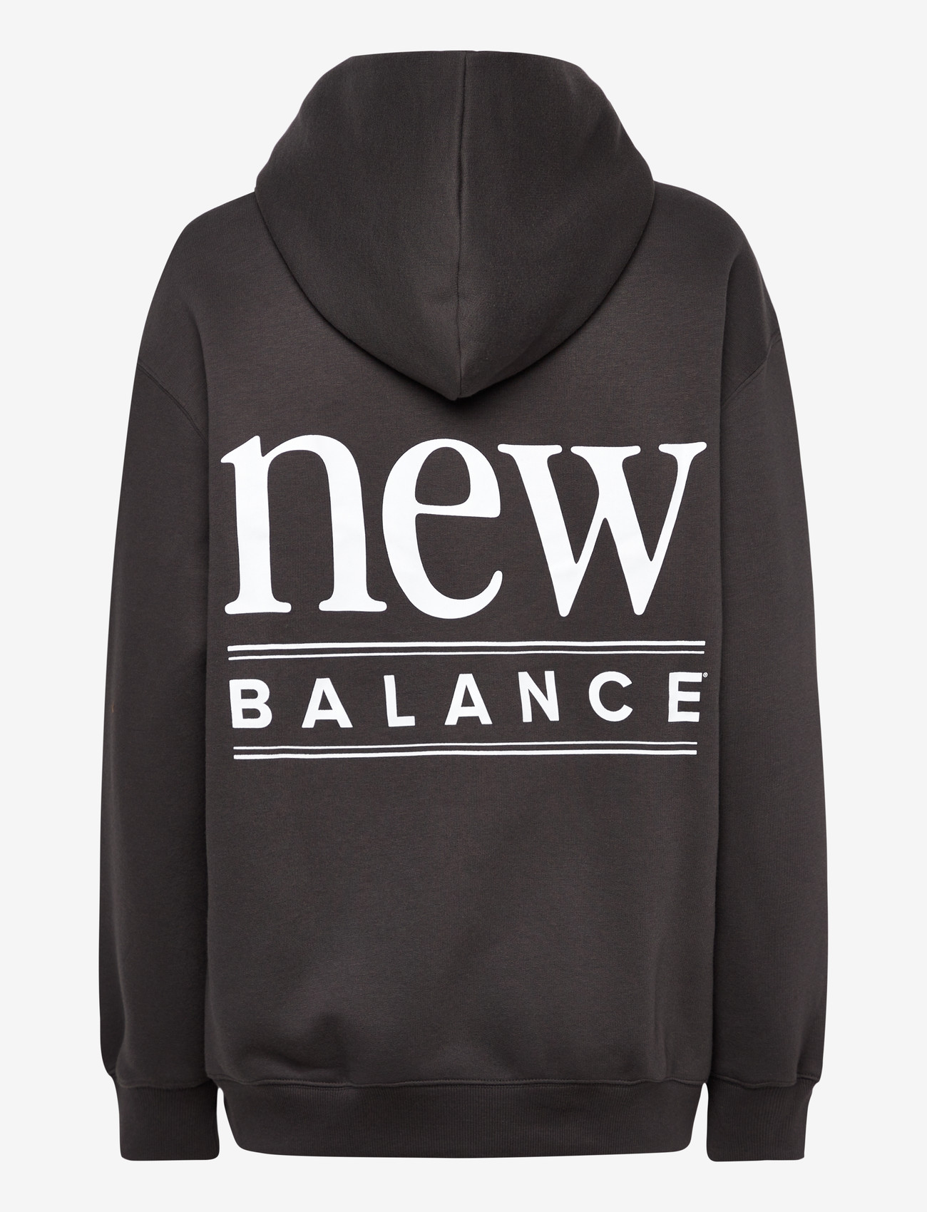 New Balance - Reimagined Fleece Long Length Hoodie - tops - faded black - 1