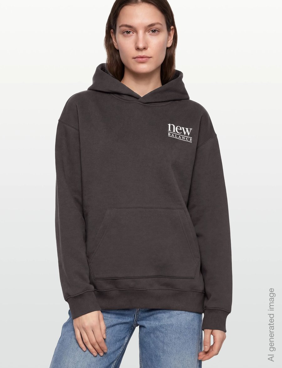 New Balance - Reimagined Fleece Long Length Hoodie - kapuutsiga dressipluusid - faded black - 3