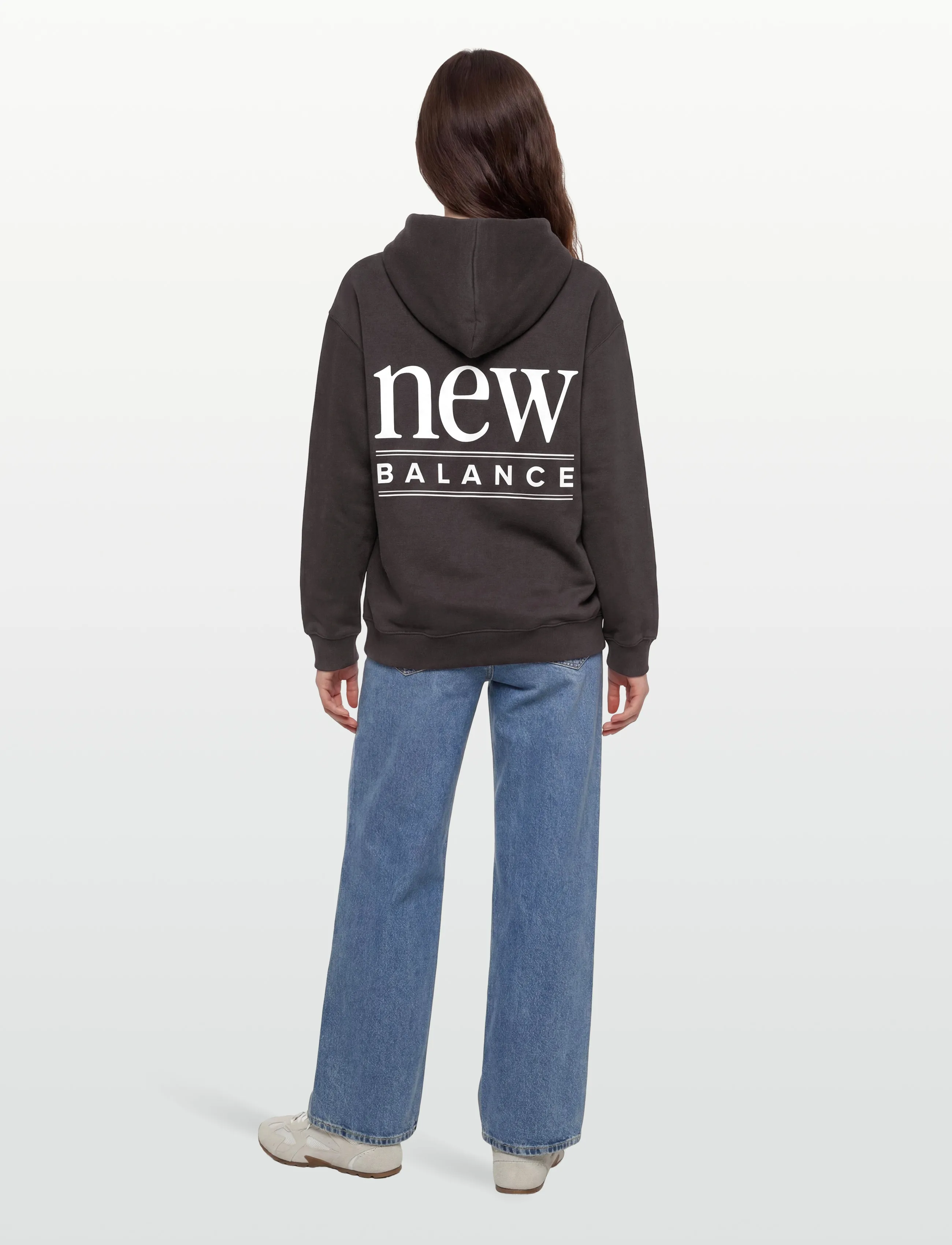 New Balance - Reimagined Fleece Long Length Hoodie - sweats et sweats à capuche - faded black - 4