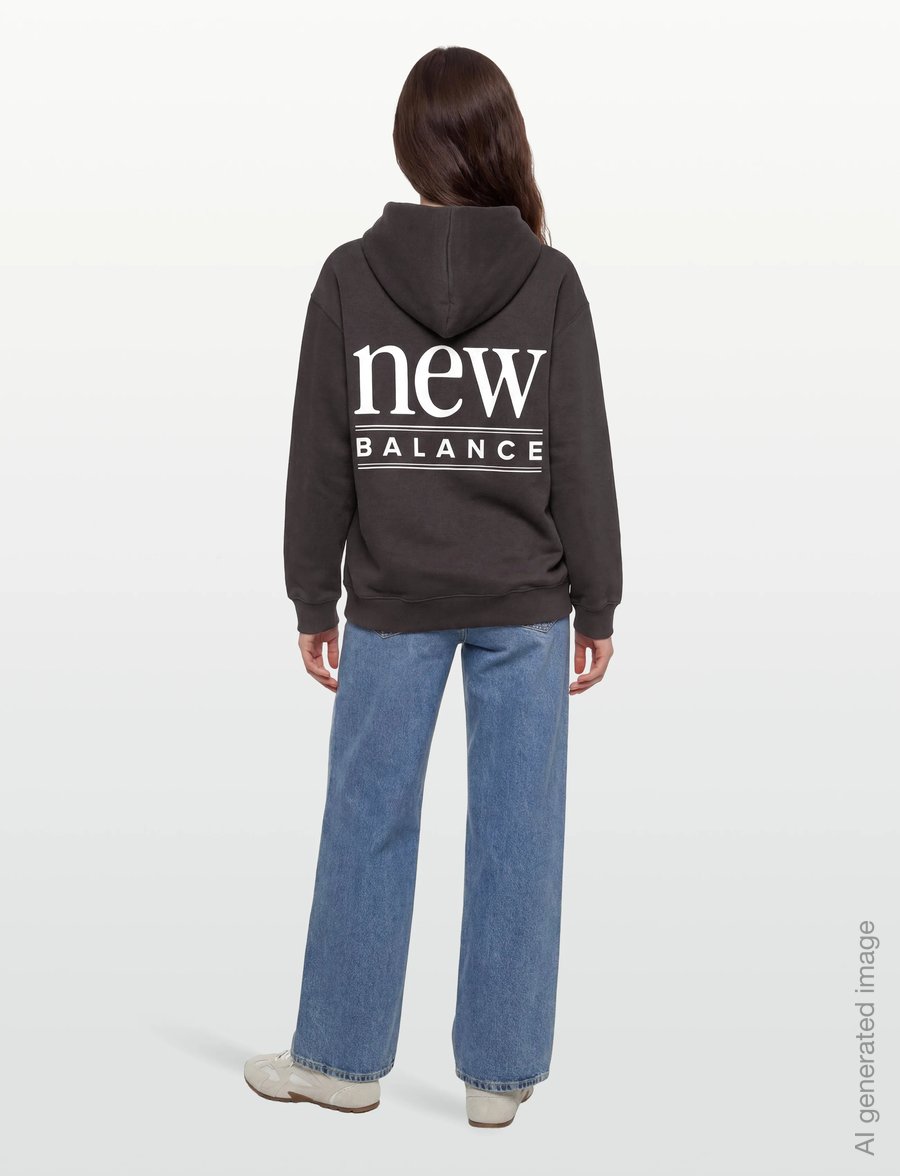 New Balance - Reimagined Fleece Long Length Hoodie - kapuutsiga dressipluusid - faded black - 4