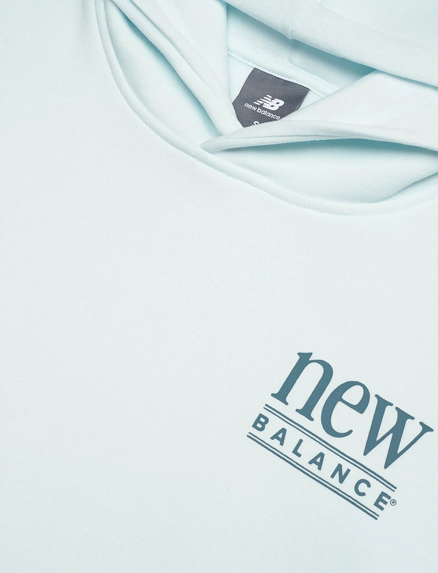 New Balance - Reimagined Fleece Long Length Hoodie - viršutinės dalies drabužiai - glint blue - 2