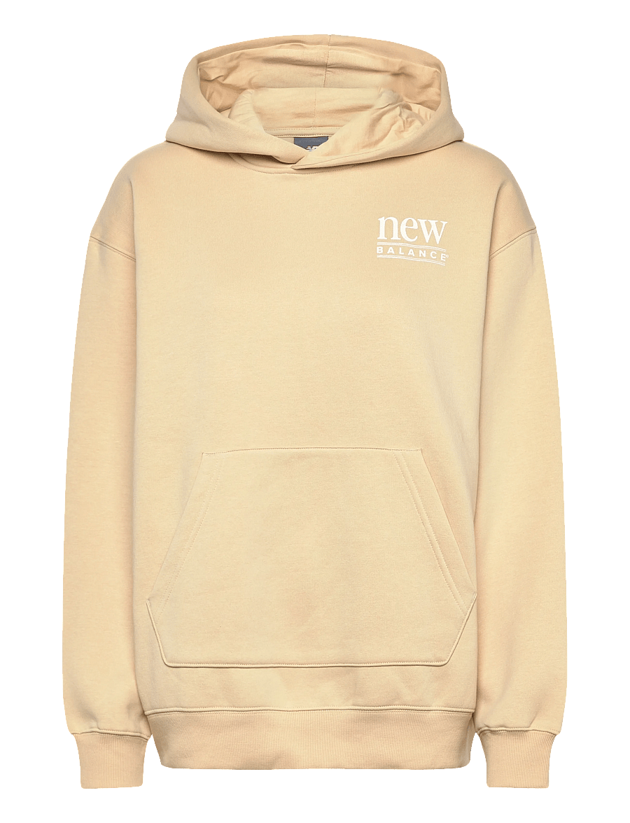 New Balance - Reimagined Fleece Long Length Hoodie - sweatshirts - toasted sesame - 0