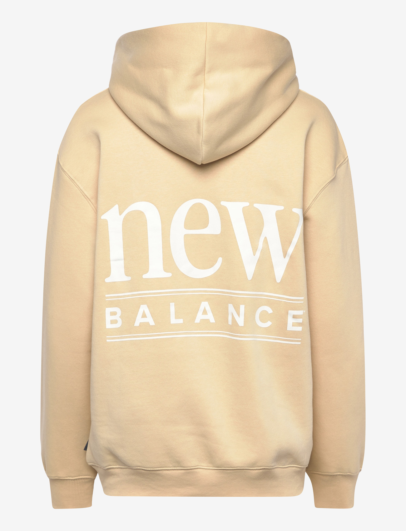 New Balance - Reimagined Fleece Long Length Hoodie - huvtröjor - toasted sesame - 1