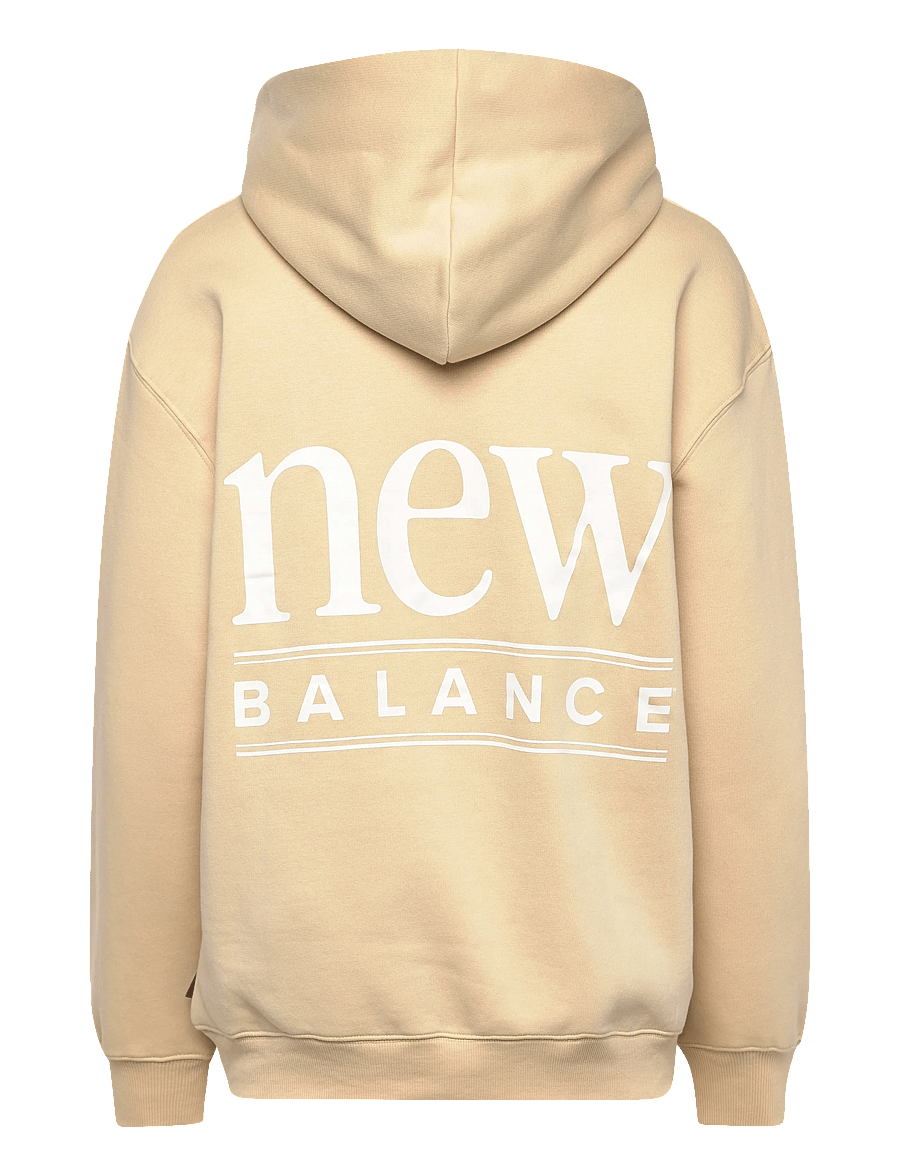New Balance - Reimagined Fleece Long Length Hoodie - sweatshirts - toasted sesame - 1