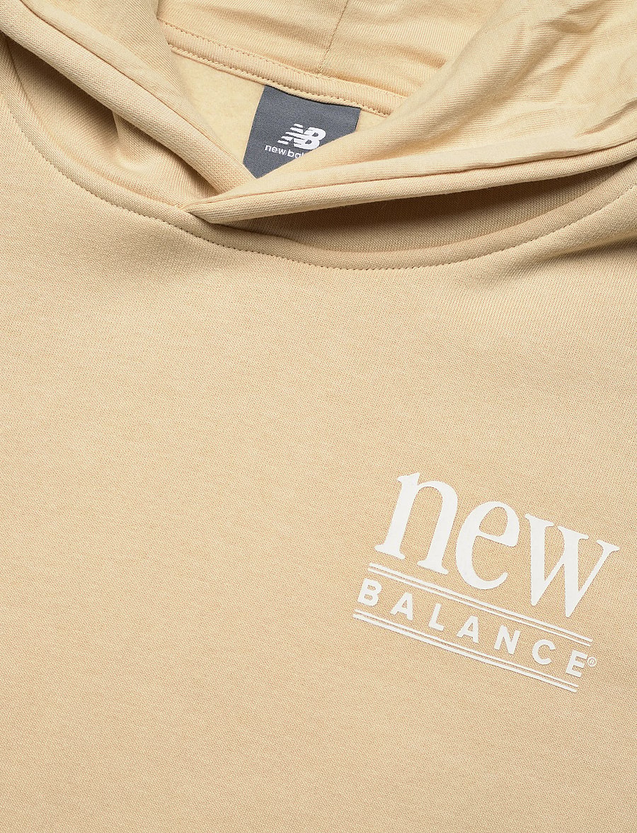 New Balance - Reimagined Fleece Long Length Hoodie - sweatshirts - toasted sesame - 2