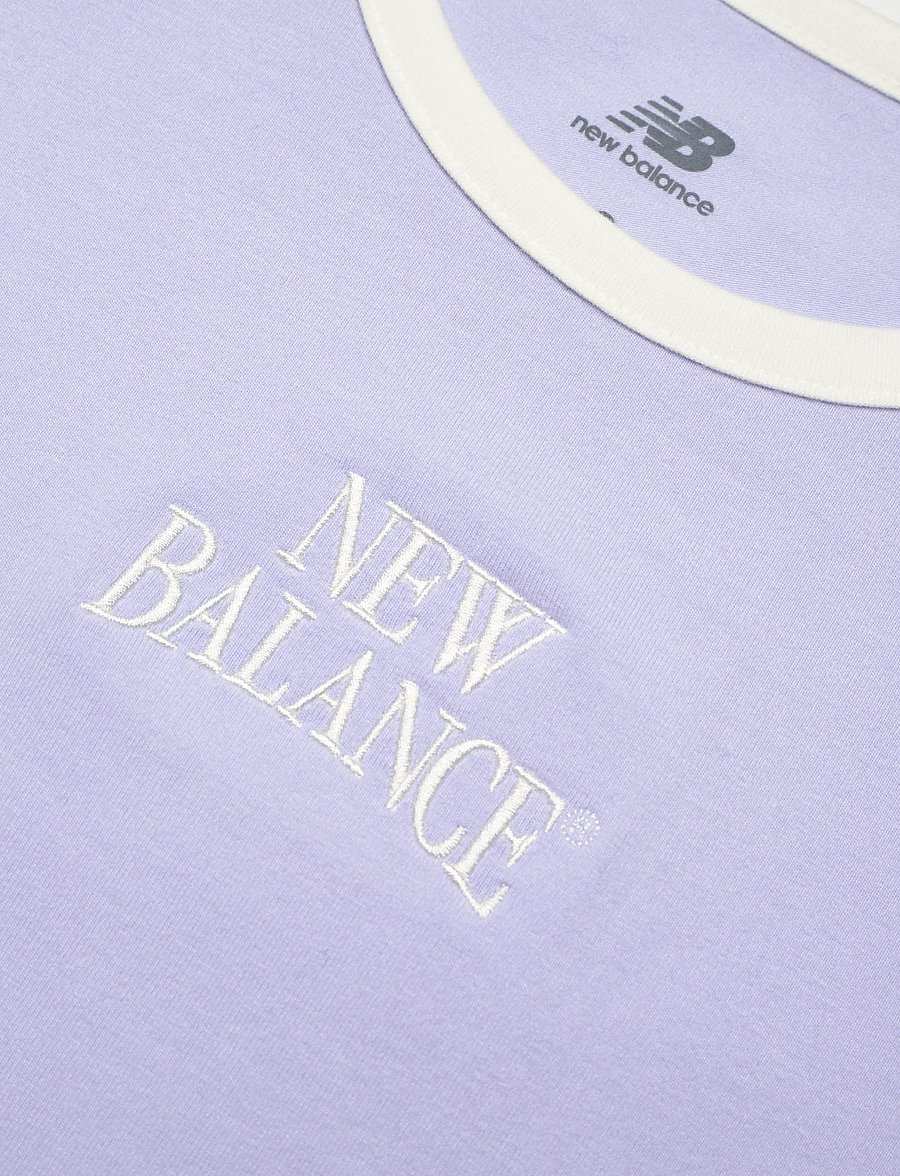 New Balance - Linear Heritage Ringer T-Shirt - t-shirts - daybreak - 2