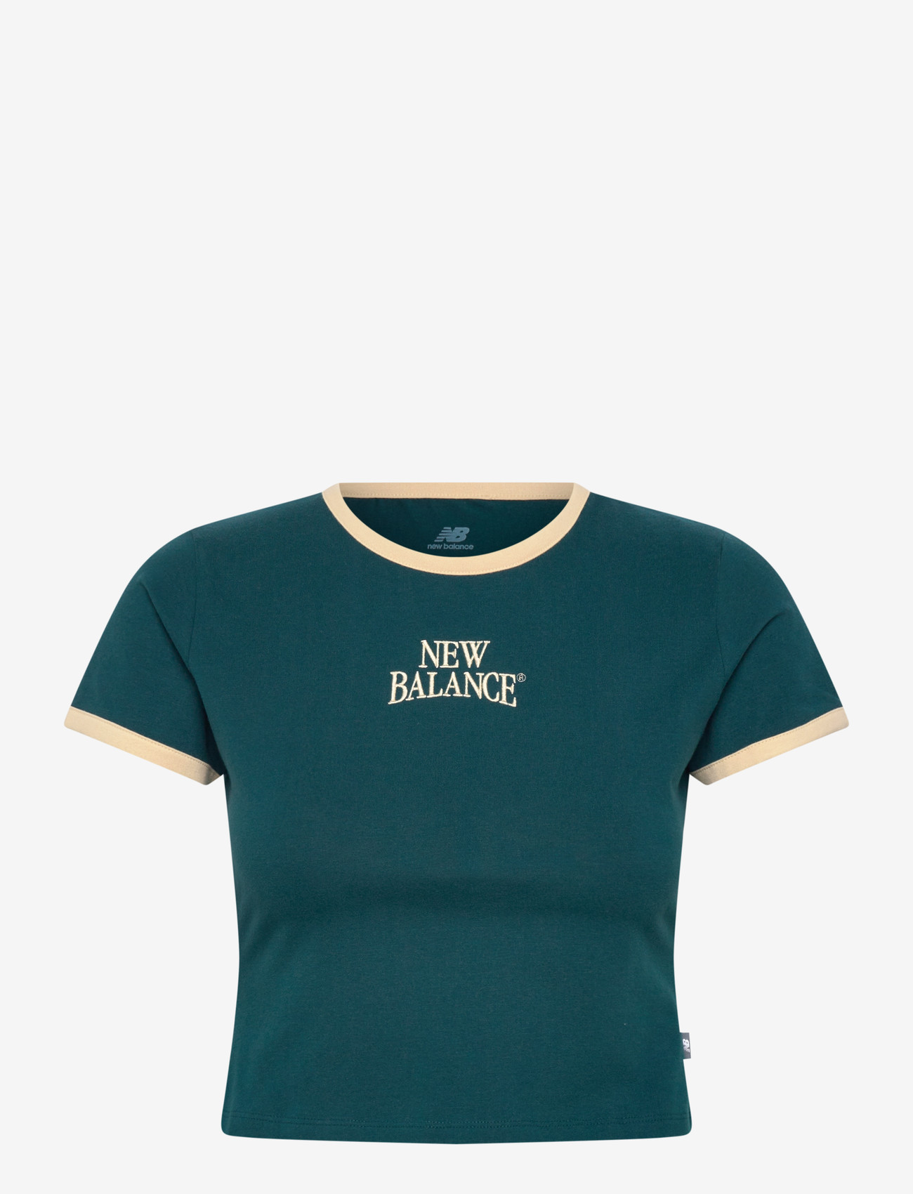 New Balance - Linear Heritage Ringer T-Shirt - t-shirts - medusa green - 0