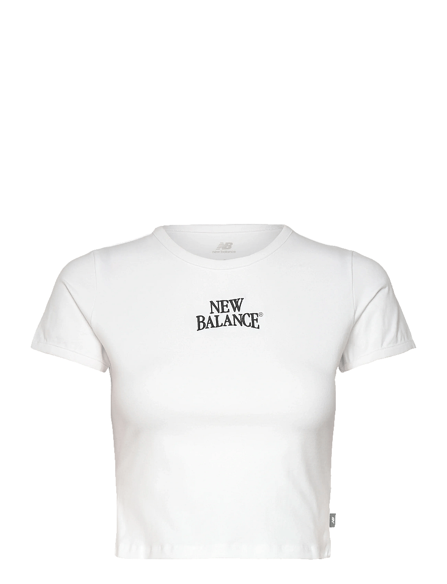 New Balance - Linear Heritage Ringer T-Shirt - stuttermarbolir - white - 0