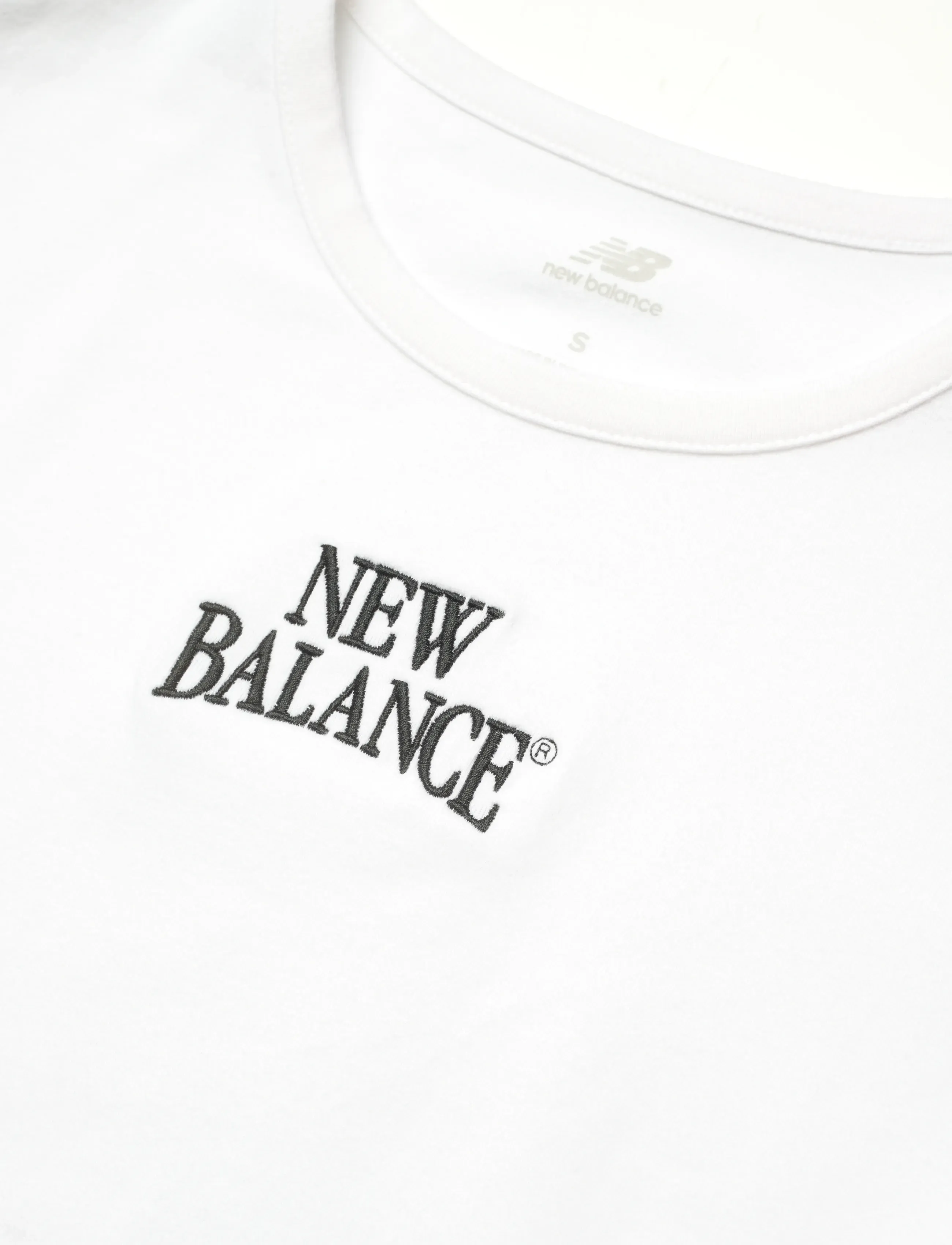 New Balance - Linear Heritage Ringer T-Shirt - t-särgid - white - 2
