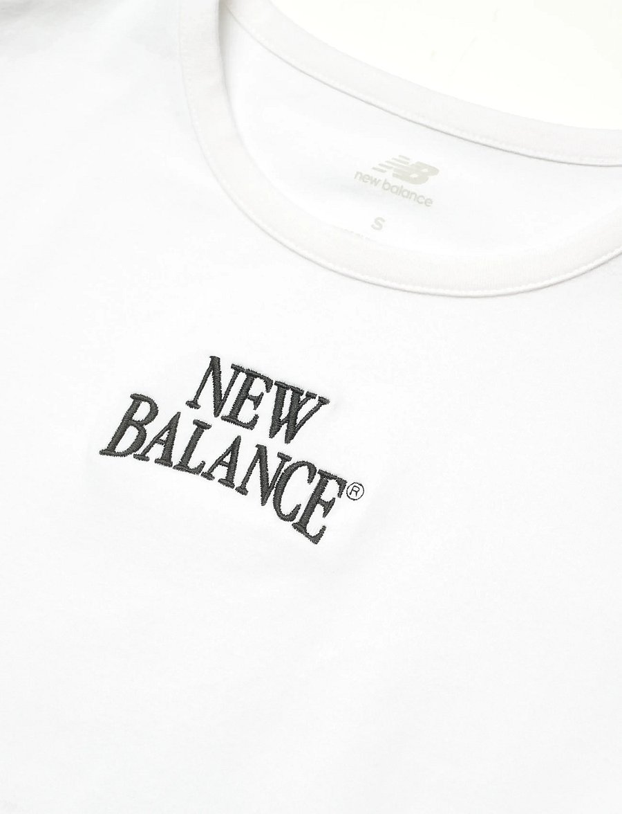 New Balance - Linear Heritage Ringer T-Shirt - stuttermarbolir - white - 2