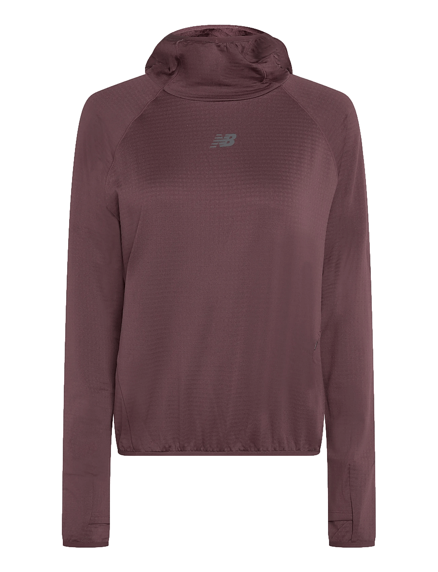 New Balance - RC Essential Heat Grid Hoodie - hoodies - cherry leather - 1