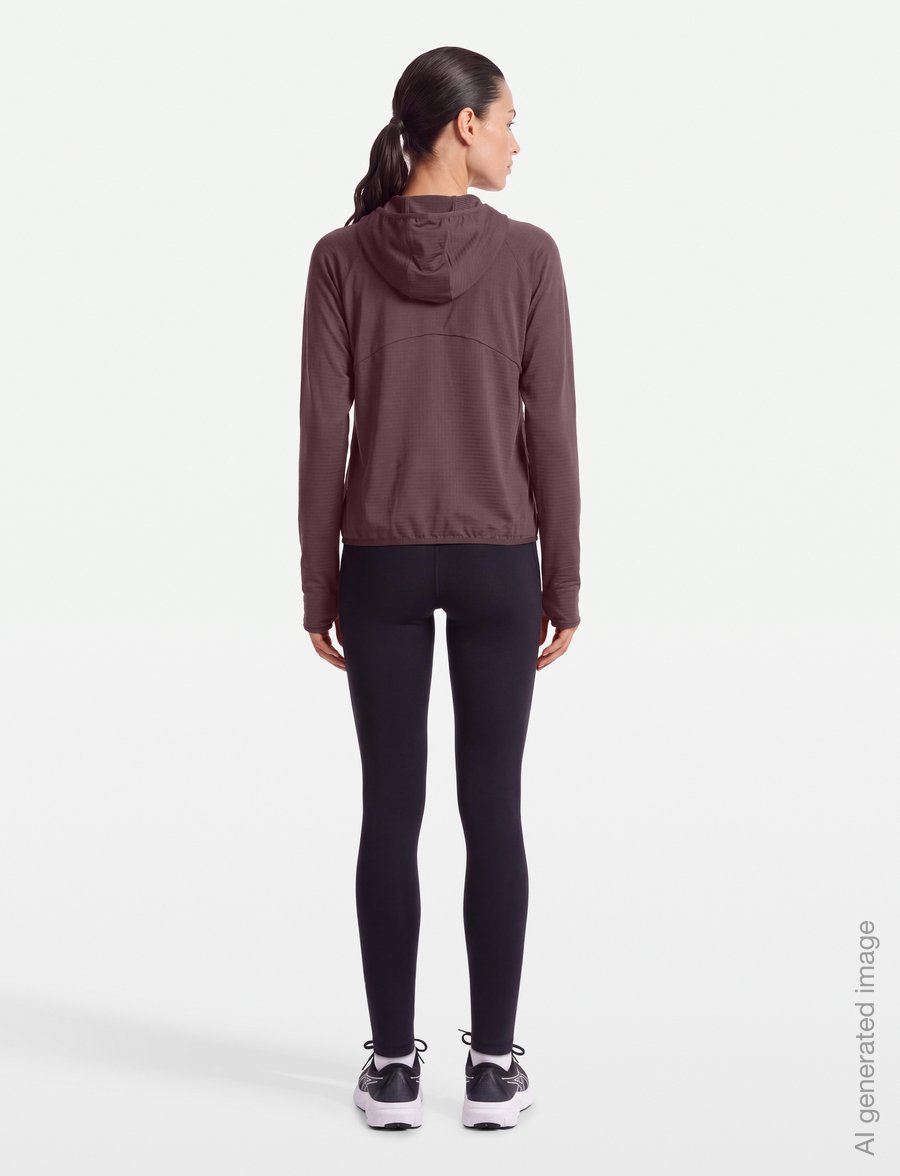 New Balance - RC Essential Heat Grid Hoodie - hoodies - cherry leather - 4