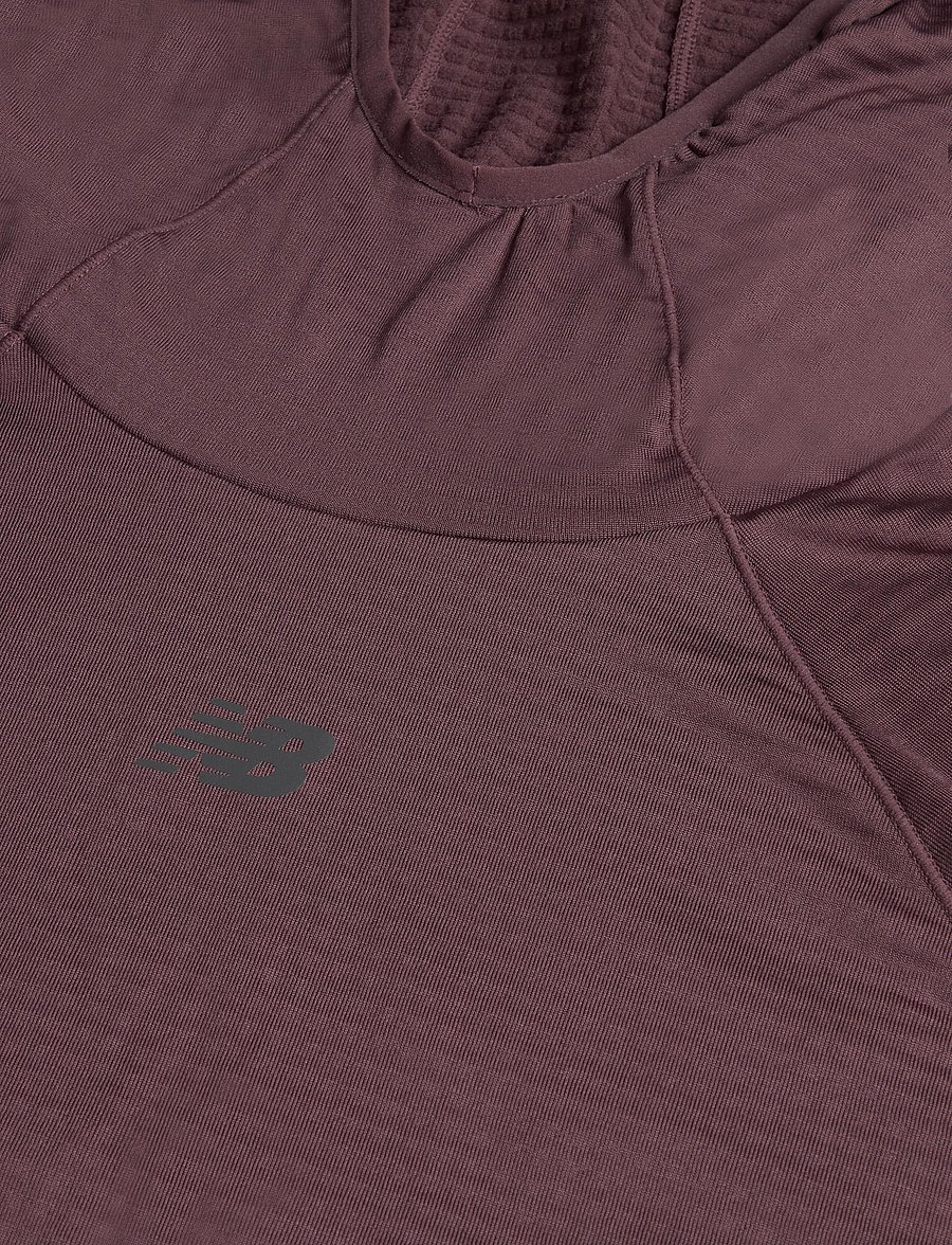 New Balance - RC Essential Heat Grid Hoodie - hoodies - cherry leather - 5