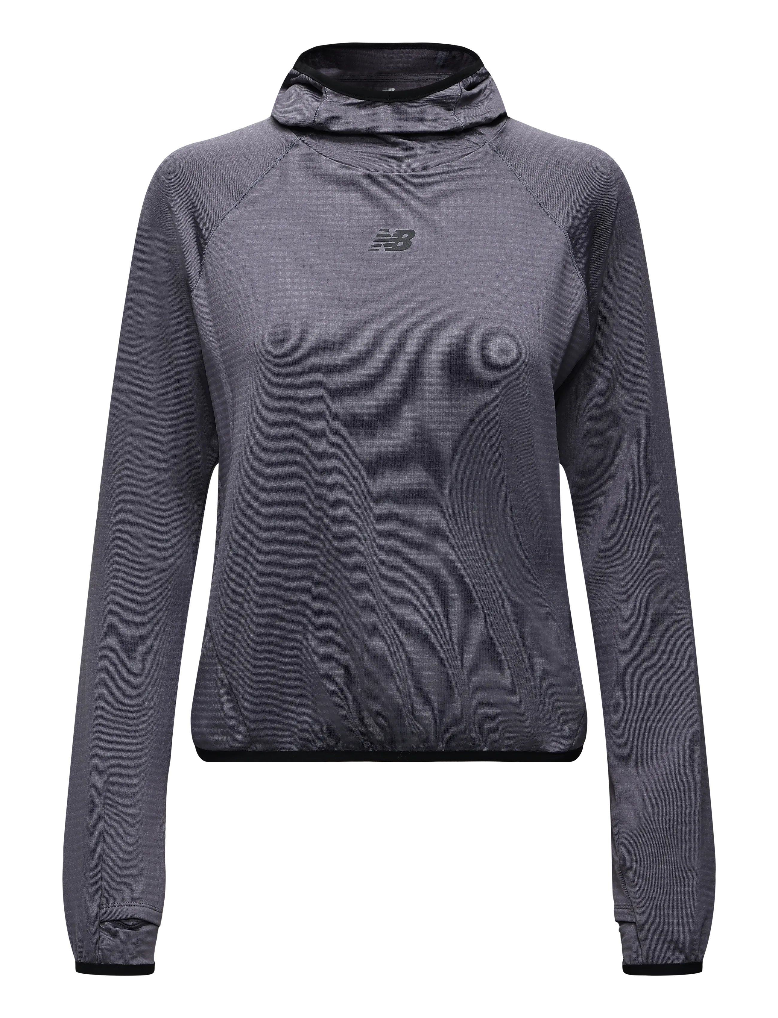 New Balance RC Essential Heat Grid Hoodie - Tops - NEPTUNE GREY / grey
