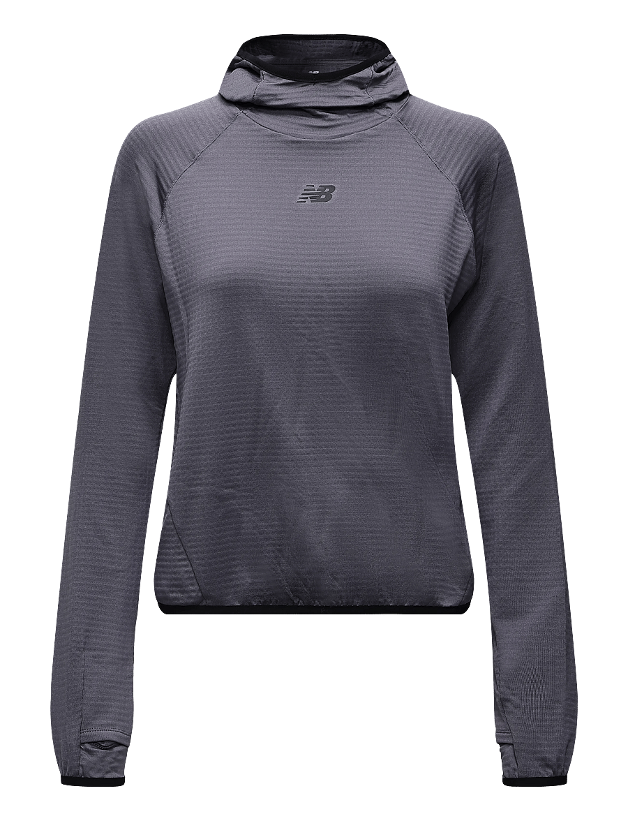 New Balance - RC Essential Heat Grid Hoodie - hoodies - neptune grey - 0