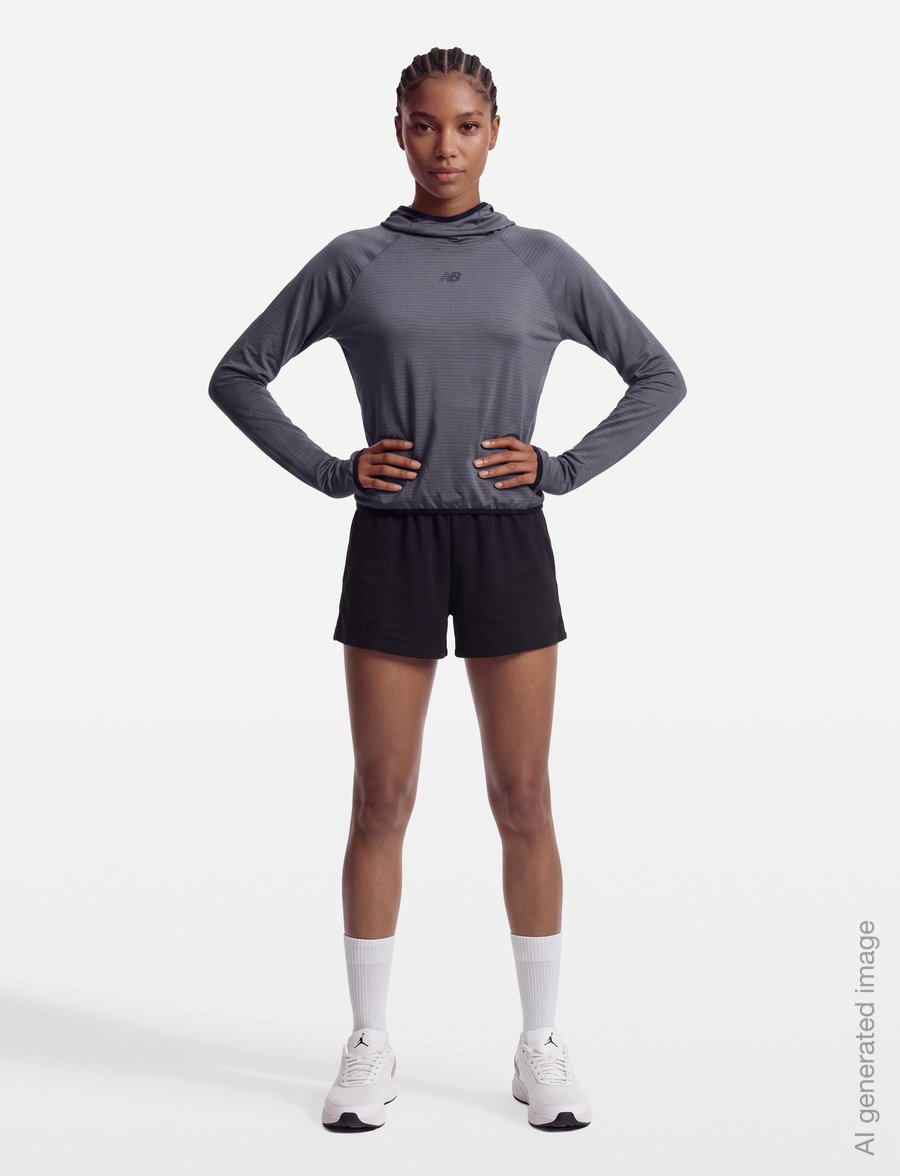 New Balance - RC Essential Heat Grid Hoodie - kapuzenpullover - neptune grey - 0