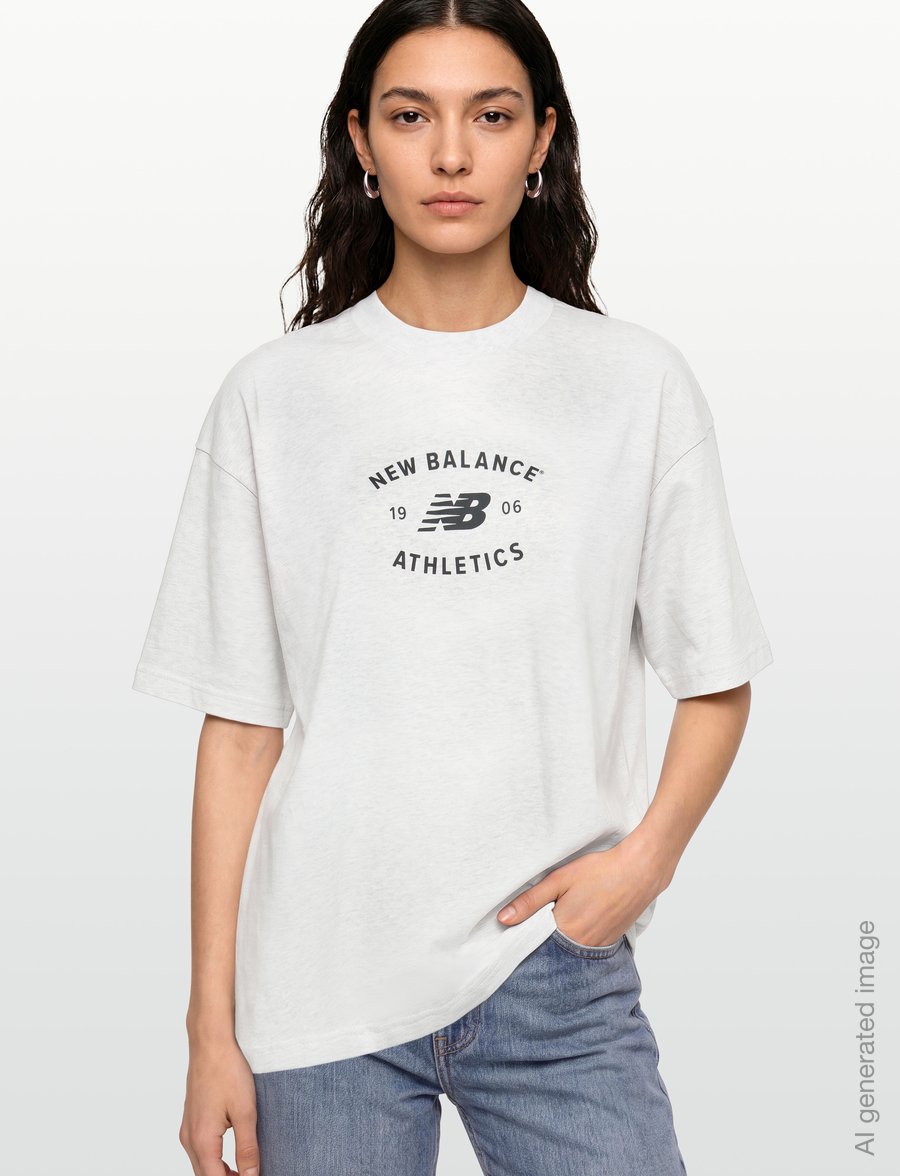 New Balance - Reimagined Oversized T-Shirt - topit & t-paidat - ash heather - 3