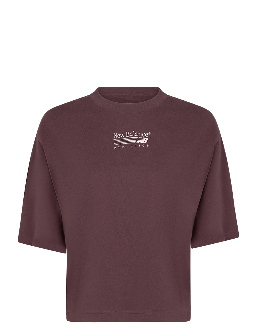 New Balance - Trackside Relaxed T-Shirt - t-shirts - cherry leather - 0