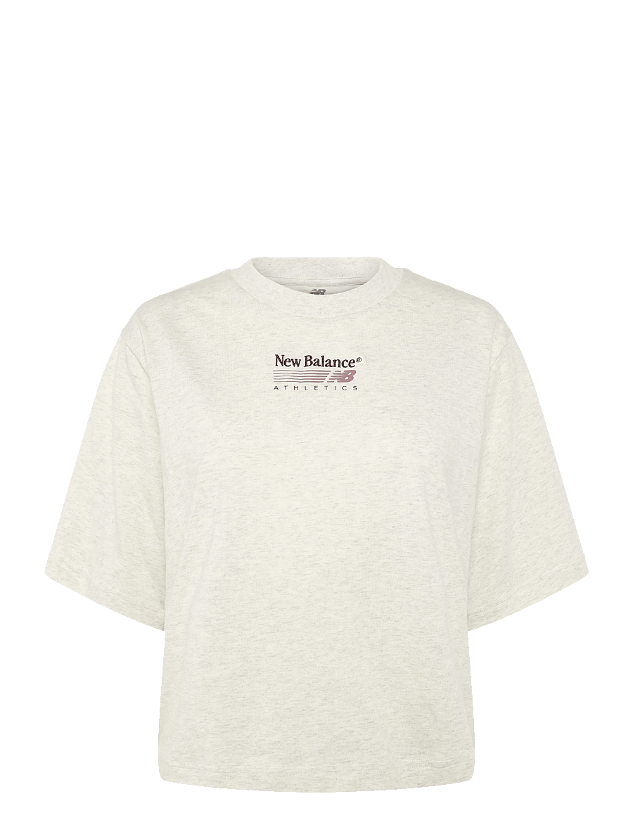 New Balance - Trackside Relaxed T-Shirt - t-shirts - linen heather - 1