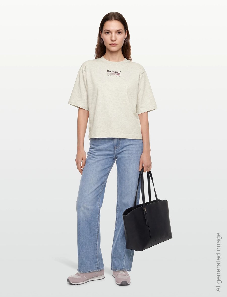 New Balance - Trackside Relaxed T-Shirt - t-shirts - linen heather - 0