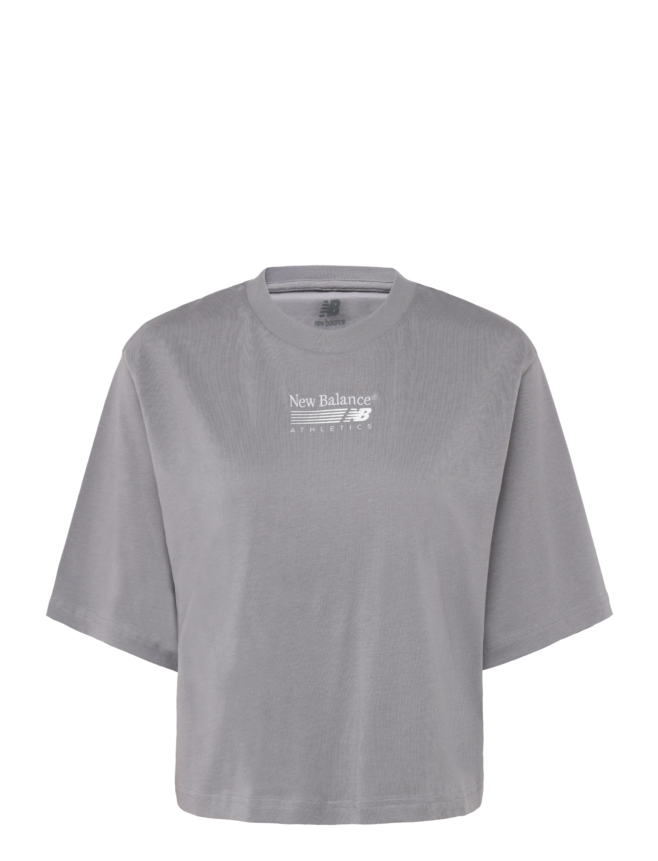 New Balance Trackside Relaxed T-Shirt, L, Sports Oberteile & T-shirts, Grau - Sport Frauen