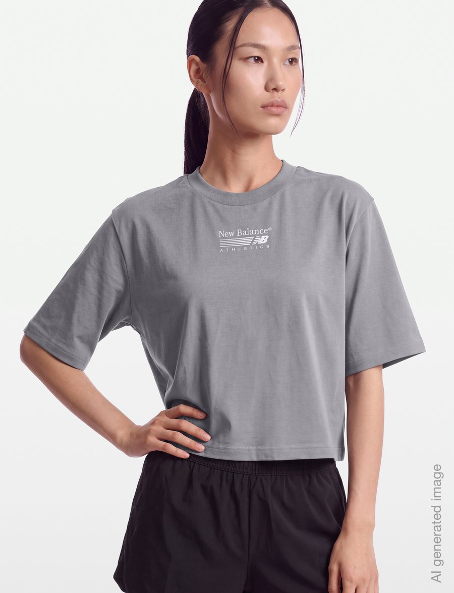 New Balance - Trackside Relaxed T-Shirt - alussärgid ja t-särgid - off-line grey - 3