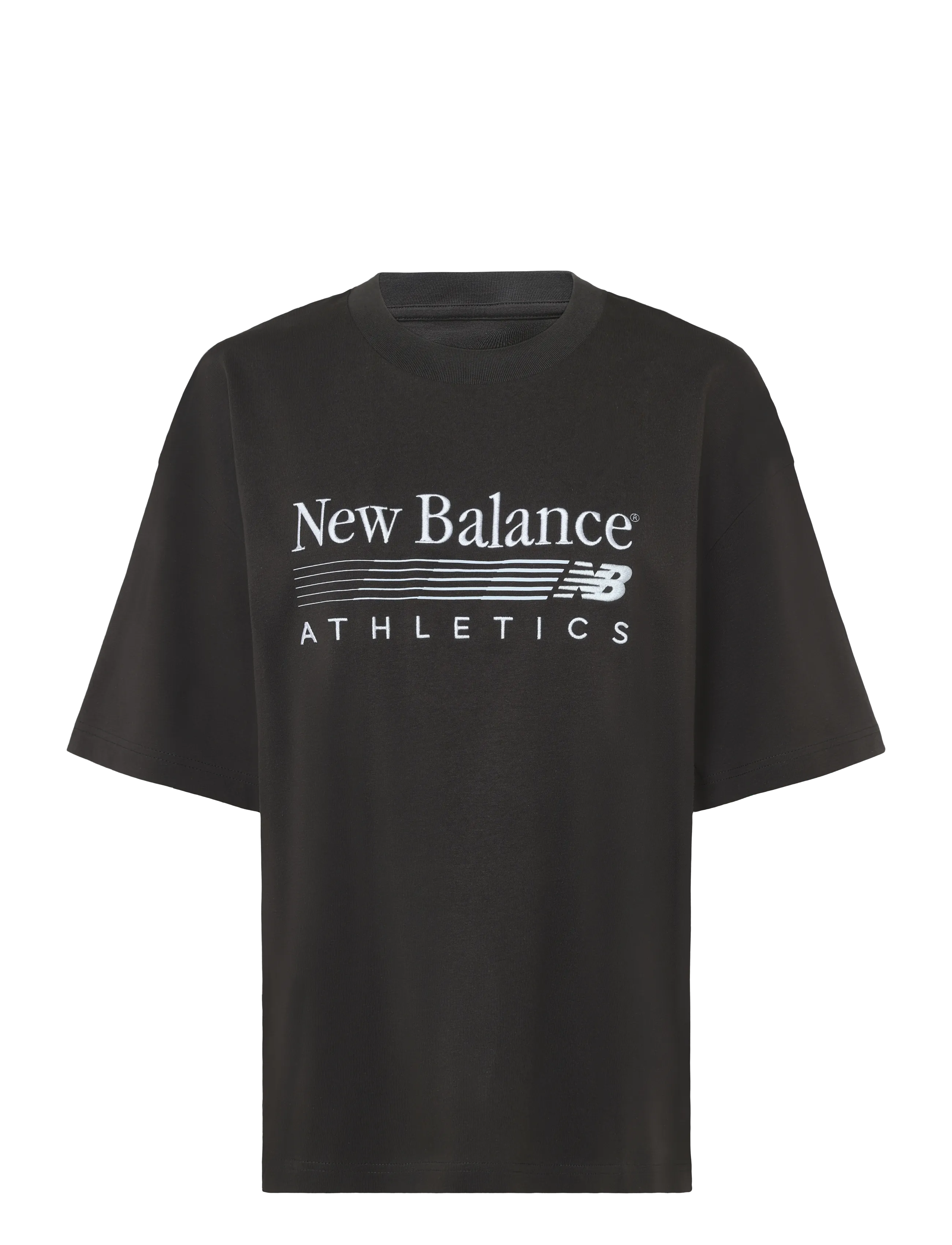 NEW BALANCE Trackside Oversized T-Shirt Grau - L - Damen