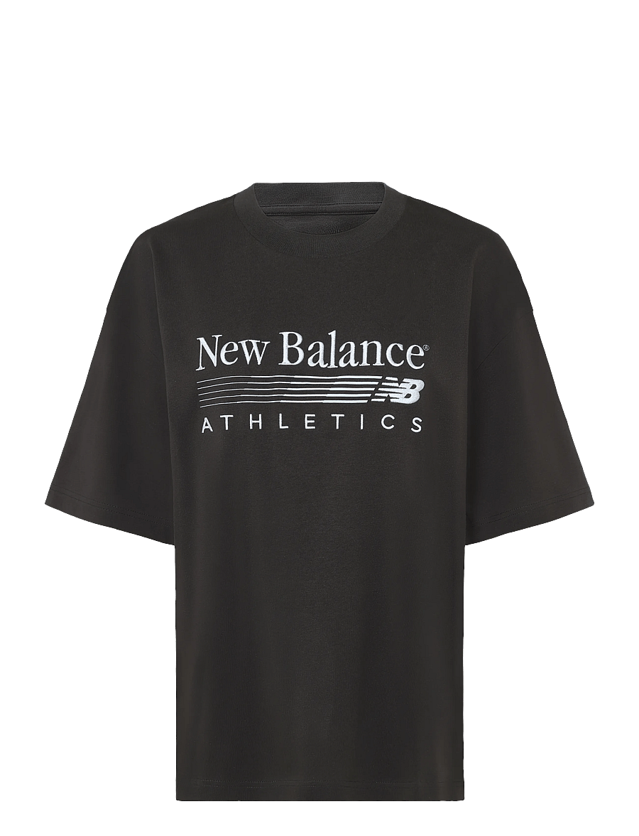 New Balance - Trackside Oversized T-Shirt - t-shirts - black cement - 0