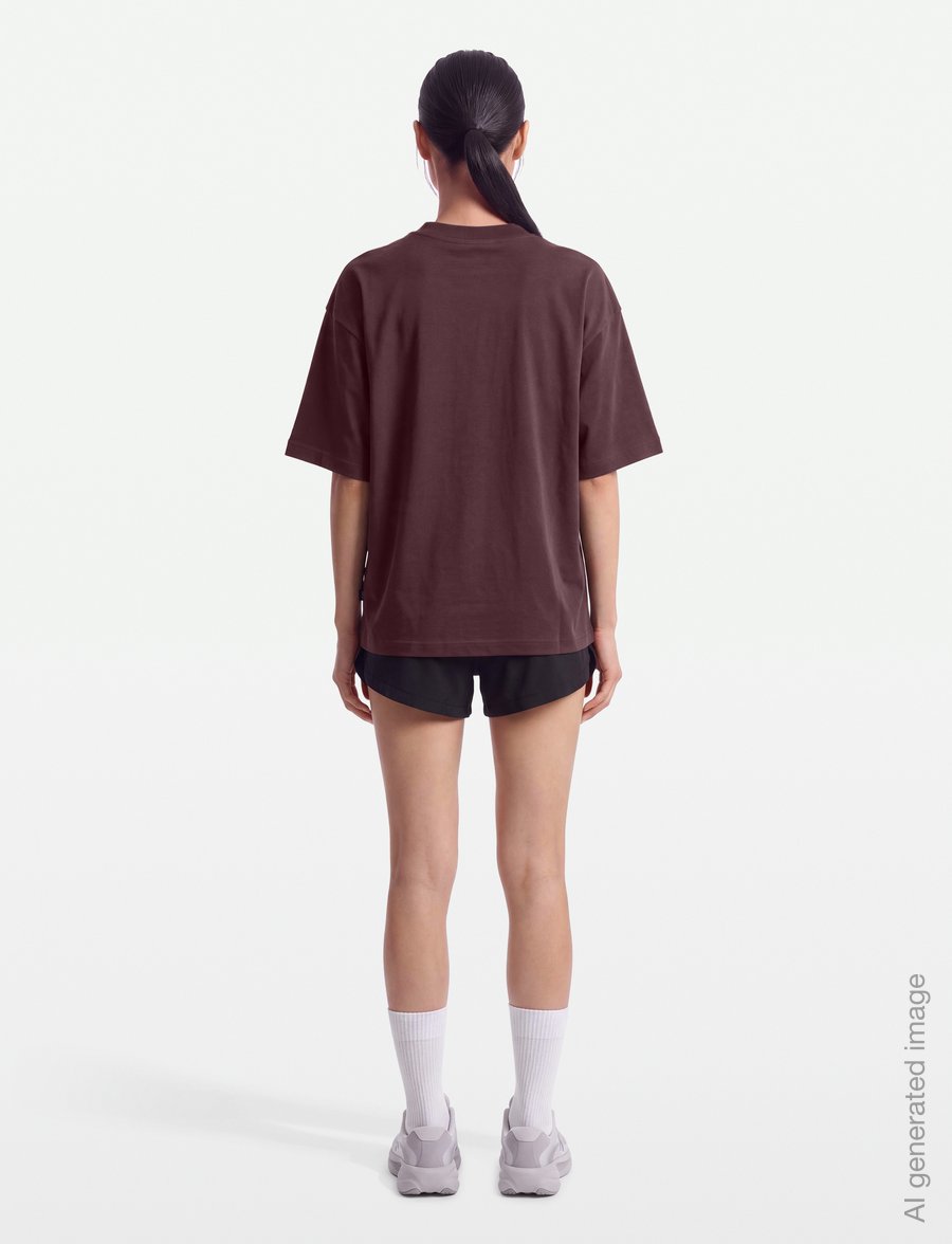 New Balance - Trackside Oversized T-Shirt - t-shirts - cherry leather - 4