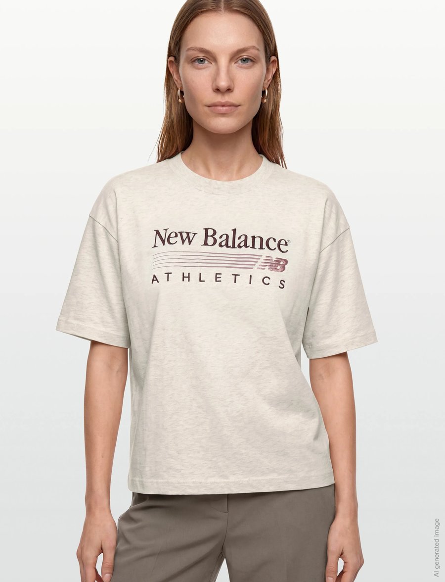 New Balance - Trackside Oversized T-Shirt - t-shirts - linen heather - 3