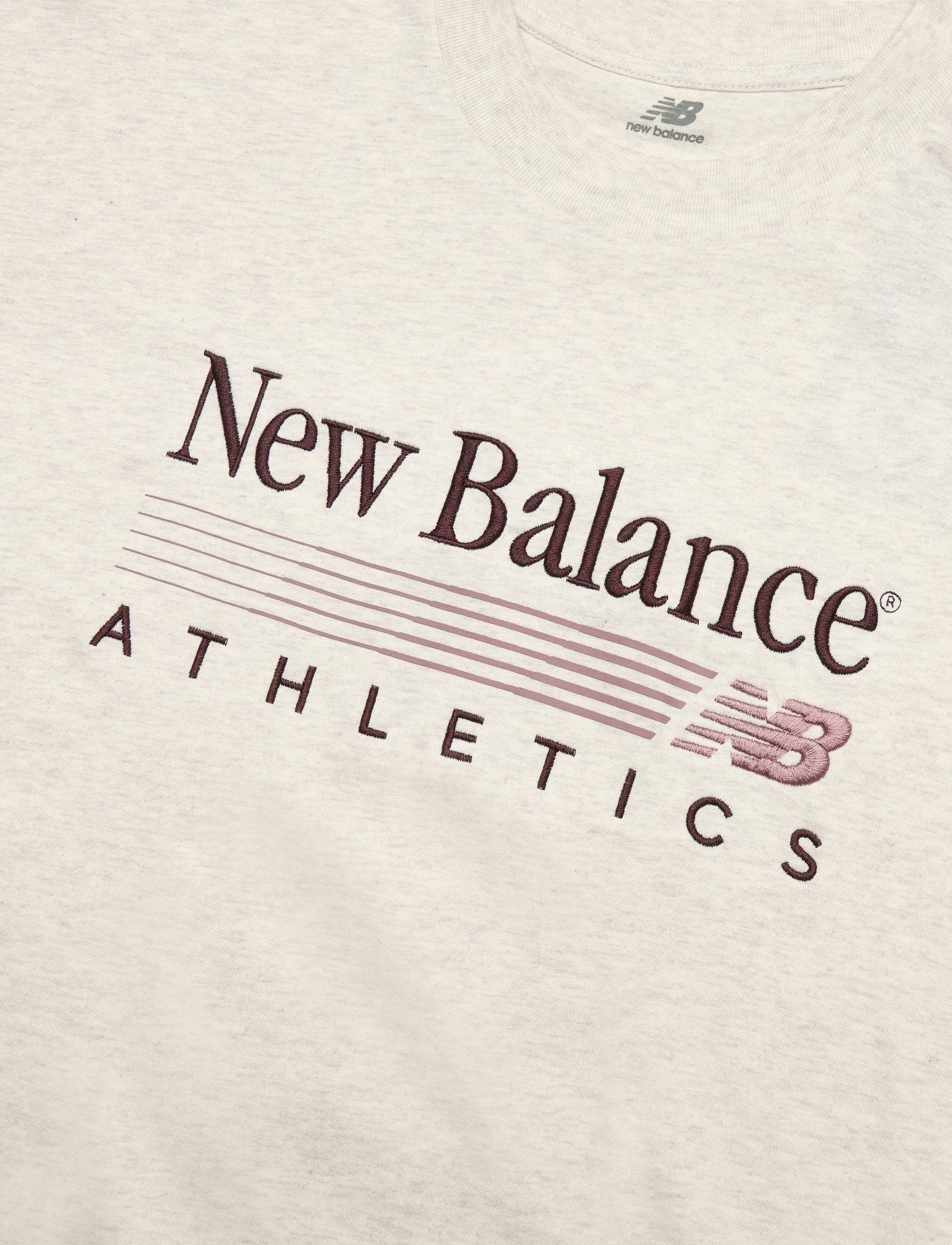 New Balance - Trackside Oversized T-Shirt - t-shirts - linen heather - 5