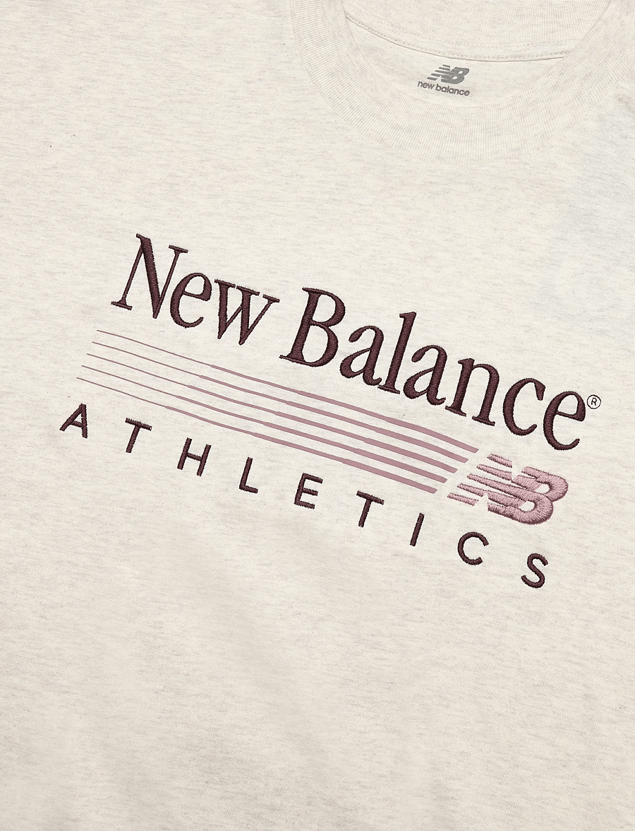New Balance - Trackside Oversized T-Shirt - t-shirts - linen heather - 5