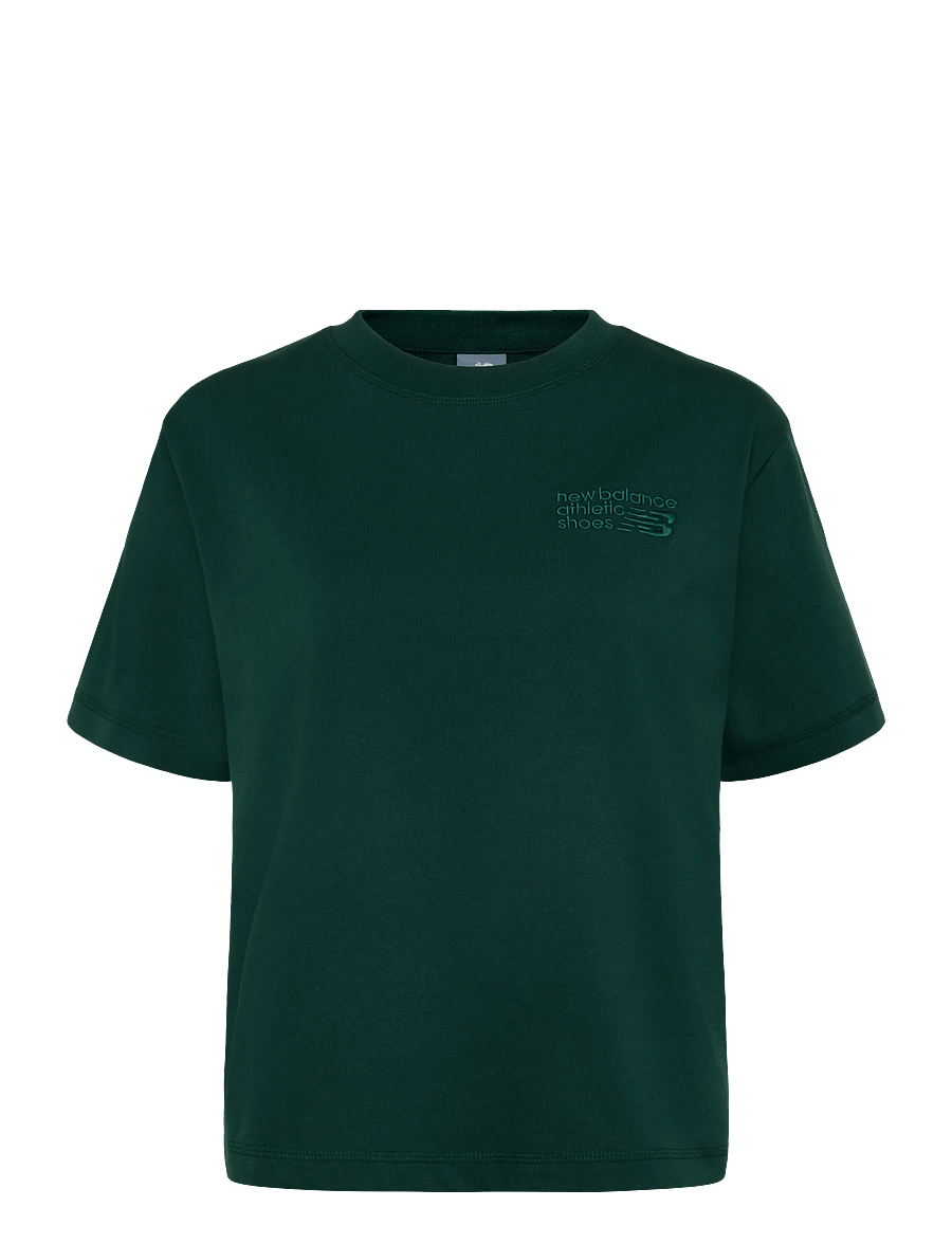 New Balance - Athletics Premium Logo Hip Length Relaxed T-Shirt - t-shirts - nordic green - 1