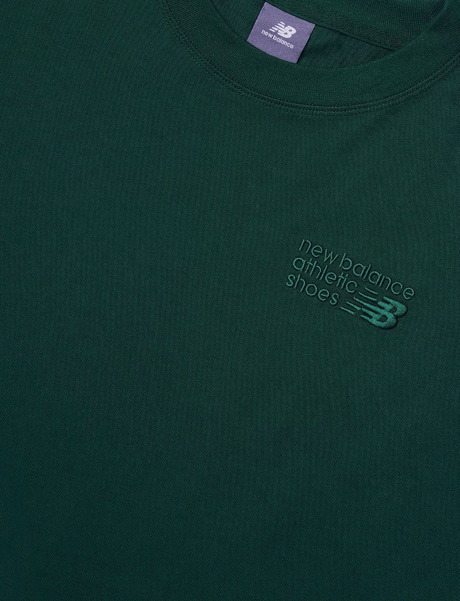 New Balance - Athletics Premium Logo Hip Length Relaxed T-Shirt - t-shirts - nordic green - 5