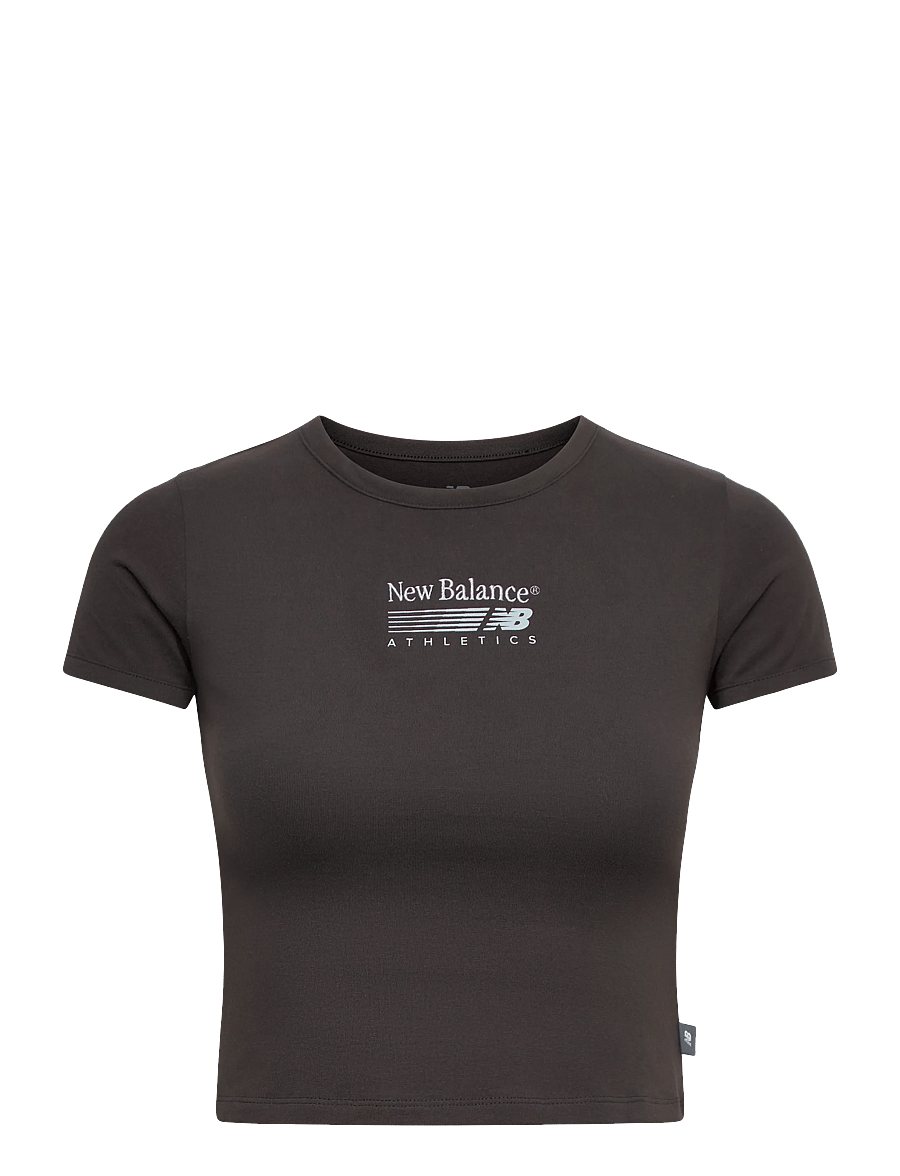 New Balance - Trackside Ringer T-Shirt - t-shirts - black cement - 1