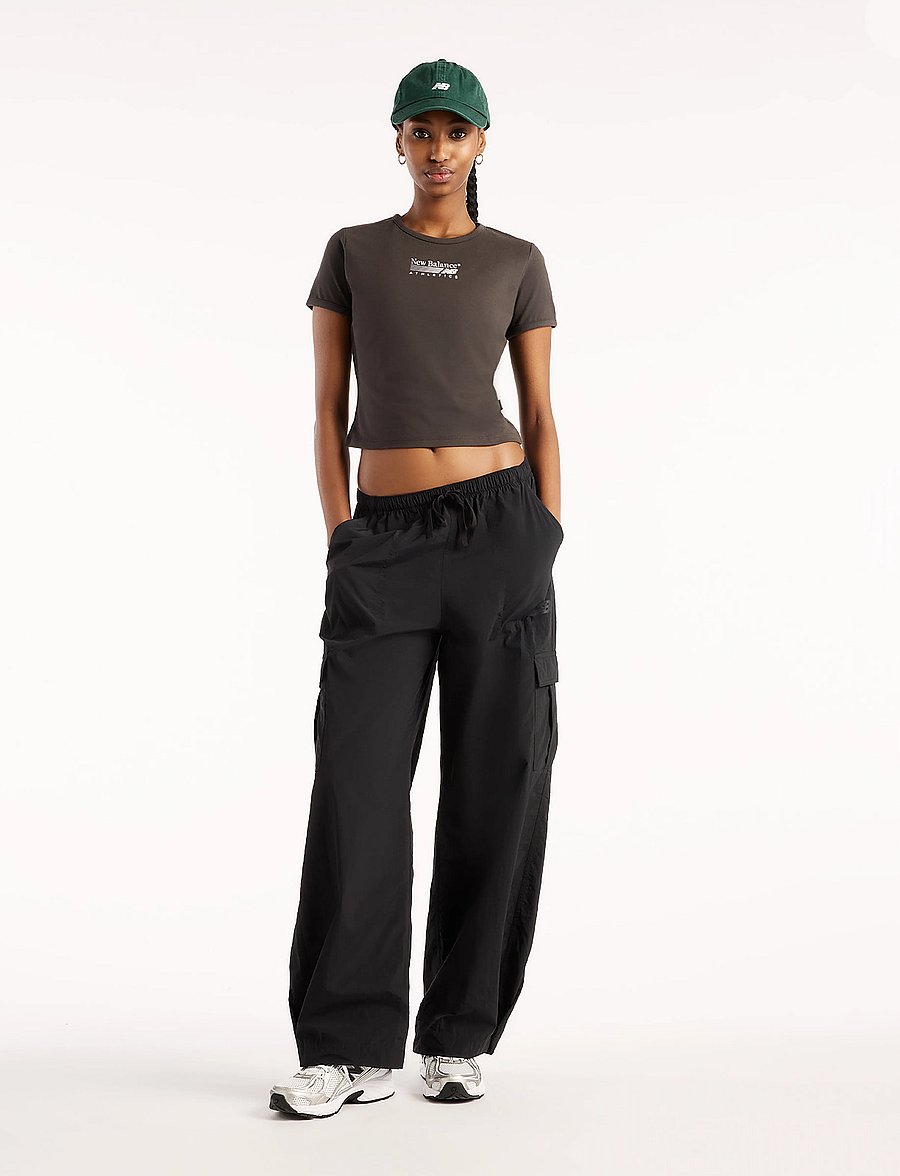 New Balance - Trackside Ringer T-Shirt - t-shirts - black cement - 0