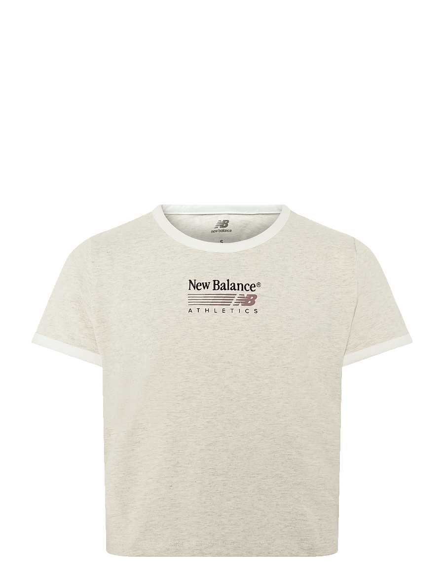New Balance - Trackside Ringer T-Shirt - t-shirts - linen heather - 0