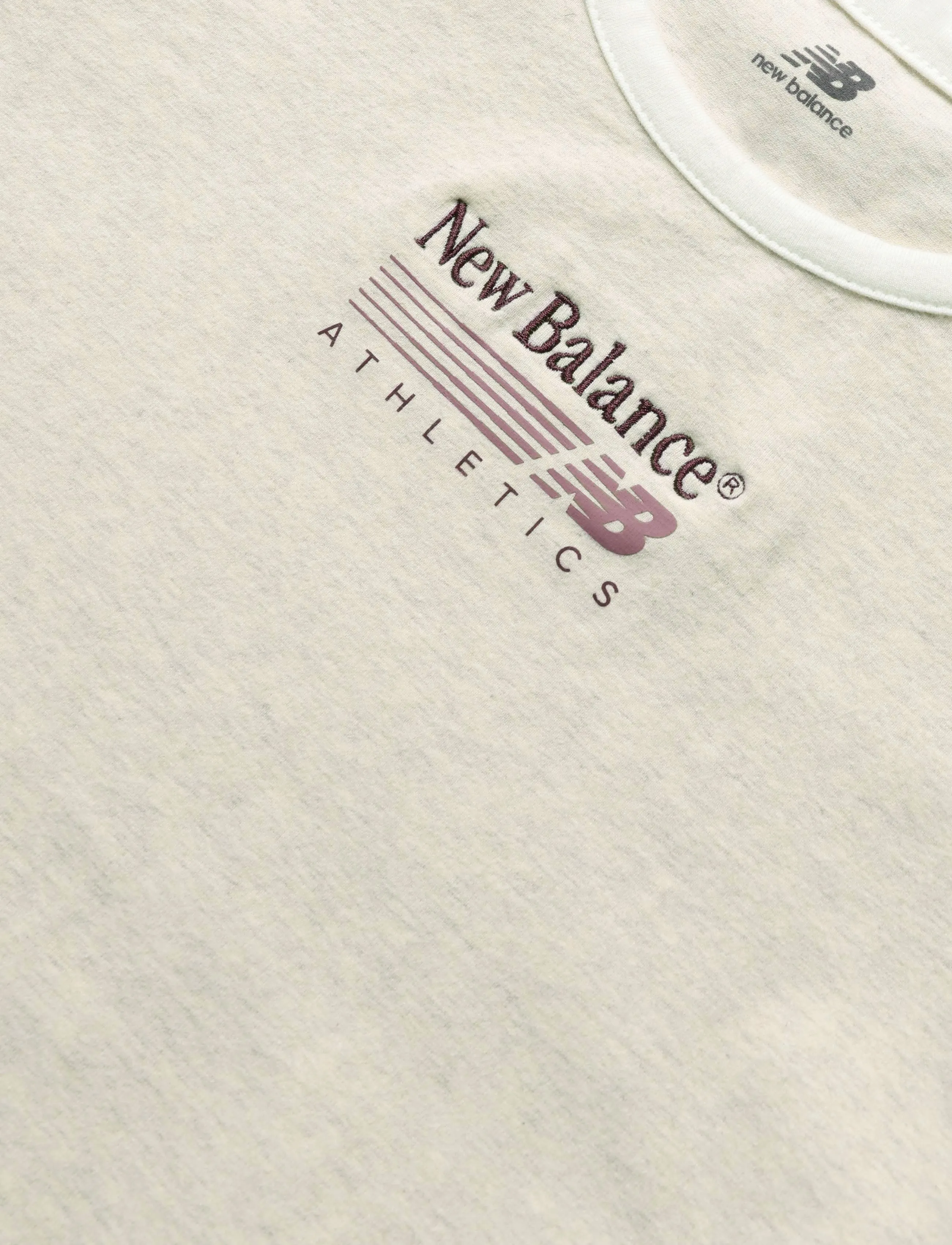 New Balance - Trackside Ringer T-Shirt - t-shirts - linen heather - 2