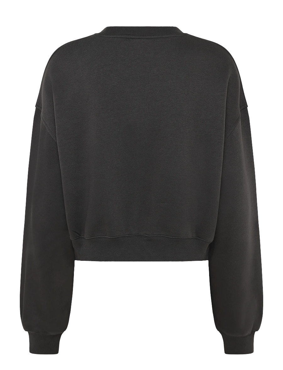 New Balance - Trackside Fleece Crew - Överdelar - black cement - 1