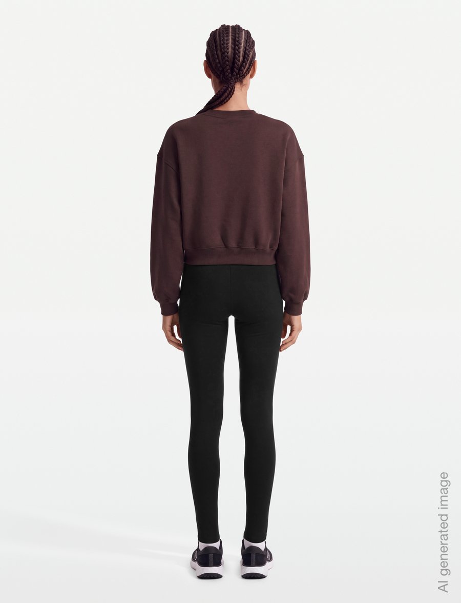 New Balance - Trackside Fleece Crew - overdele - cherry leather - 4